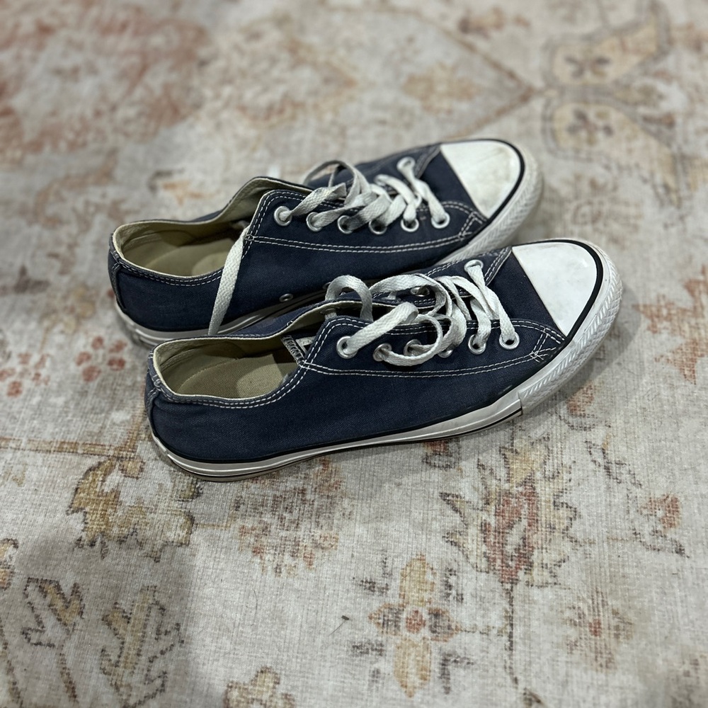 Converse Dark Blue Canvas Sneakers